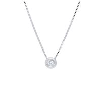 Collana Gioielleria Dossena  Donna Preziosi in Oro bianco Diamante 0.03 Ct 204988  SONGA - 204988  SONGA